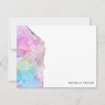 Moderne einfache Elegant Holograph Opal Iridescent