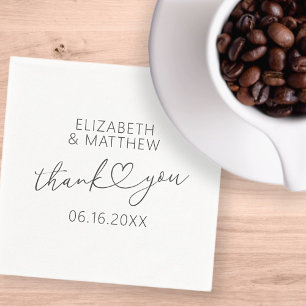 Moderne, einfache Elegante Elegante Serviette