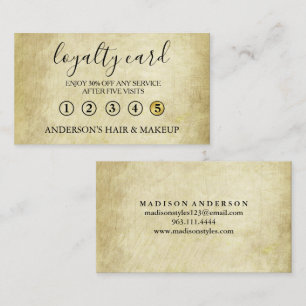 Moderne einfache elegante Typografie Treuekarte Visitenkarte