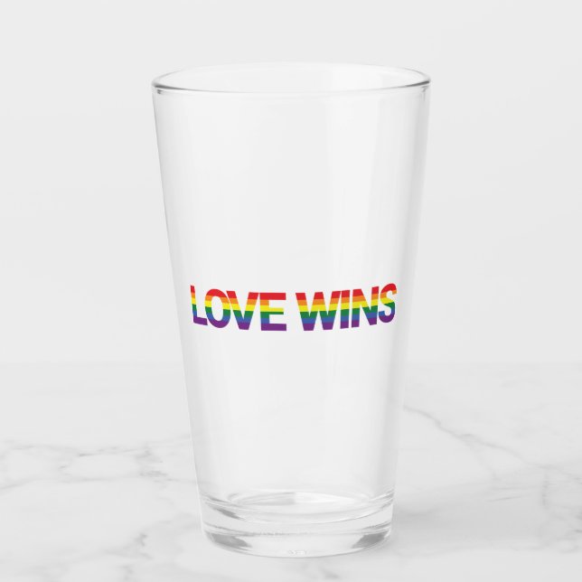 Moderne, einfache, farbenfrohe, lebendige Design-L Glas (Vorderseite)