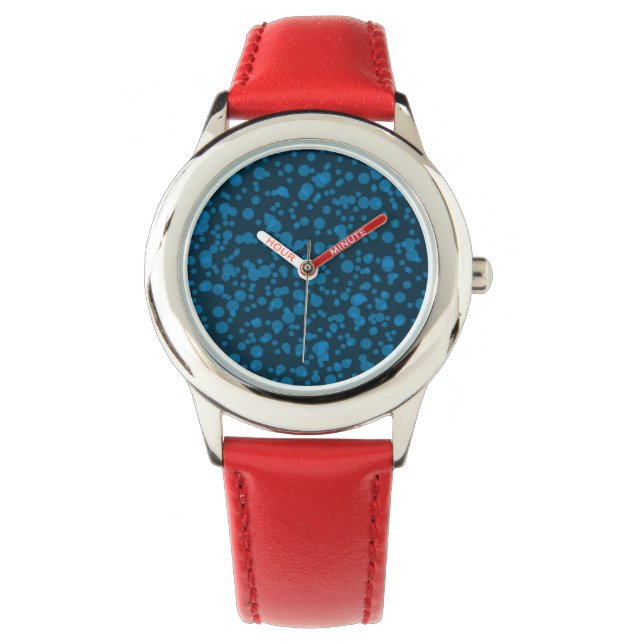 Moderne, einfache Feier Concept Graphic Art Armbanduhr (Vorderseite)