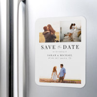 Moderne, einfache Foto-Collage Wedding speichern d