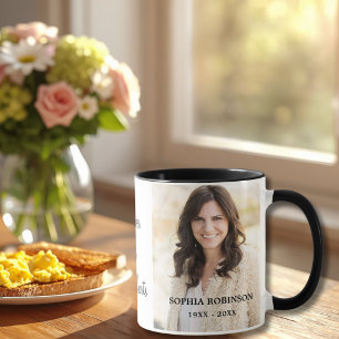 Moderne einfache Foto-Erinnerungs-Andenken-Kaffee Tasse