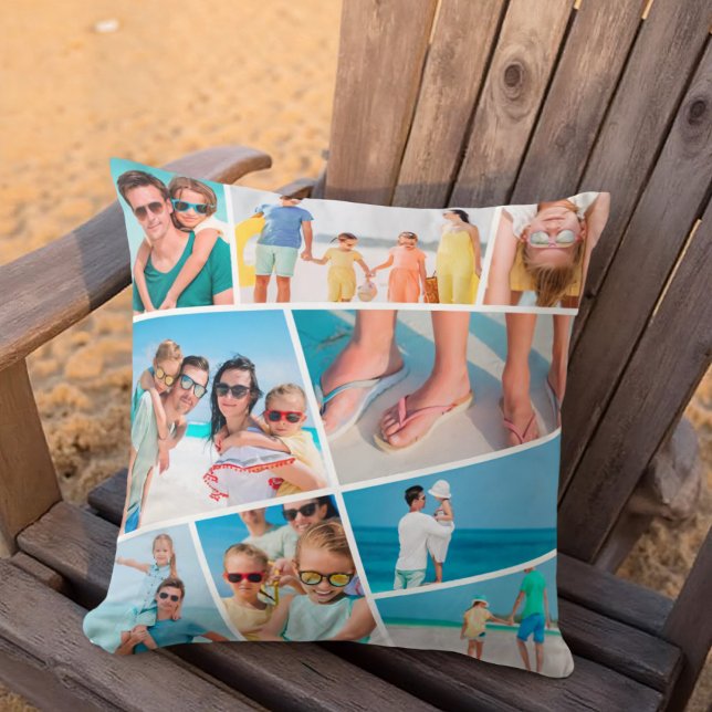 Moderne, einfache Fotos für 9 Bilder - Collage Kissen (Von Creator hochgeladen)