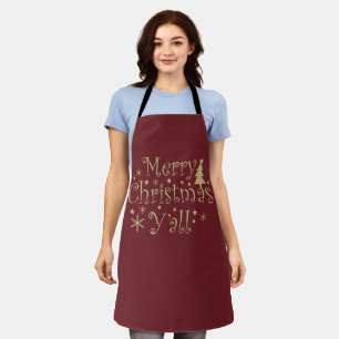 Moderne einfache Frohe Weihnachtsfeier Schürze