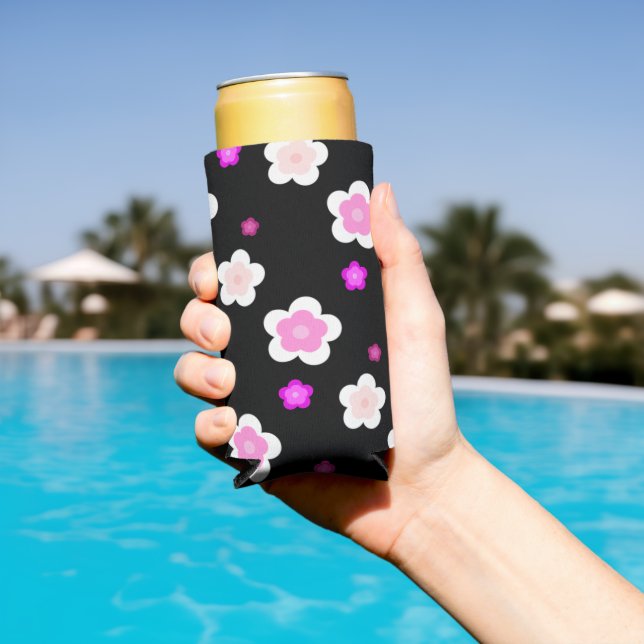 Moderne, einfache Frühlingshaftigkeit Blume Gefäll Selters Dosenkühler (In Situ Pool)