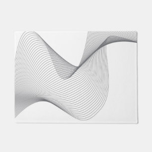 Moderne, einfache, futuristische urbane Wide Illus Fußmatte
