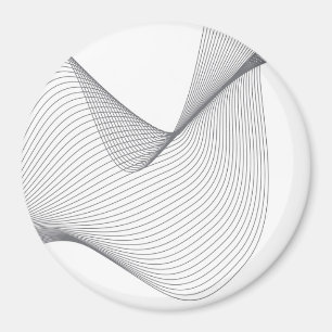 Moderne, einfache, futuristische urbane Wide Illus Magnet