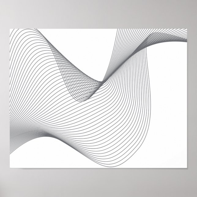 Moderne, einfache, futuristische urbane Wide Illus Poster (Vorne)