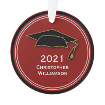 Moderne einfache Graduation Cap Class 2021