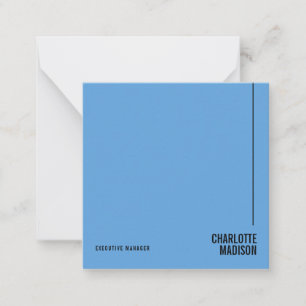 Moderne einfache himmelblaue minimalistische Eigen Mitteilungskarte