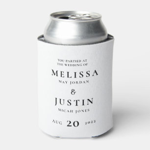 Moderne, einfache Hochzeit kann kühler werden Dosenkühler