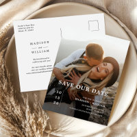 Moderne einfache Hochzeit retten das Datum