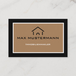 Moderne Einfache Immobilienmakler Visitenkarte