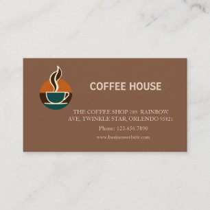Moderne einfache Kaffee Shop Treuekarte Visitenkarte