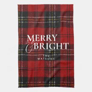 Moderne einfache klassische Schrift Weihnachten Geschirrtuch