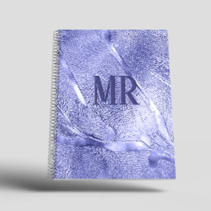 Moderne, einfache lila Folie Metallic Notizbuch
