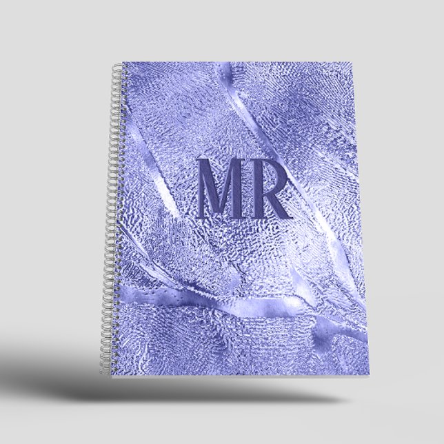 Moderne, einfache lila Folie Metallic Notizbuch (Von Creator hochgeladen)