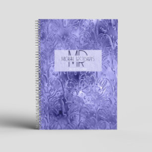 Moderne, einfache lila Folie Metallic Notizbuch