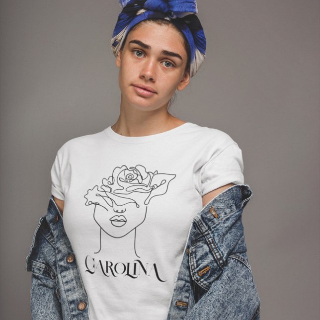 Moderne einfache Linie Art, Boho Chic T-Shirt (Von Creator hochgeladen)