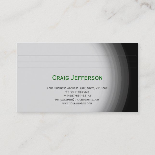 Moderne, einfache Minimal Consultant Business Card Visitenkarte (Vorderseite)