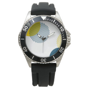 Moderne, einfache, minimale, trendige urbane abstr armbanduhr
