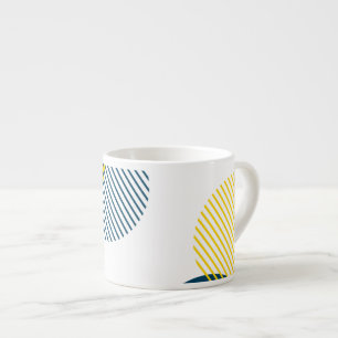 Moderne, einfache, minimale, trendige urbane abstr espressotasse