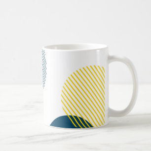 Moderne, einfache, minimale, trendige urbane abstr kaffeetasse
