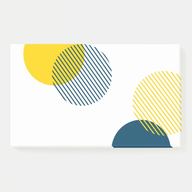 Moderne, einfache, minimale, trendige urbane abstr post-it klebezettel (Vorderseite)