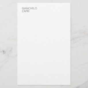 Moderne einfache minimalistische elegante Hauptsta Briefpapier