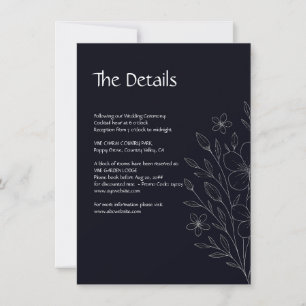 Moderne, einfache, minimalistische schwarz-weiße B Save The Date