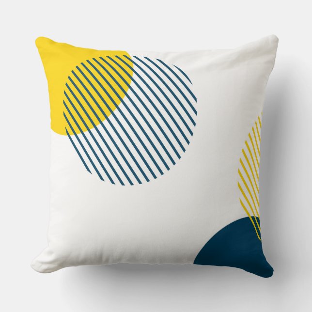 Moderne, einfache, minimalistische, trendige abstr kissen (Vorderseite)