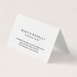 Moderne, einfache Minimalistische Unternehmenskart Visitenkarten