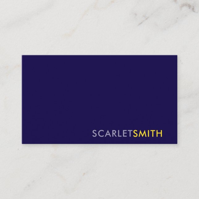 Moderne, einfache, minimalistische Visitenkarte (Vorderseite)