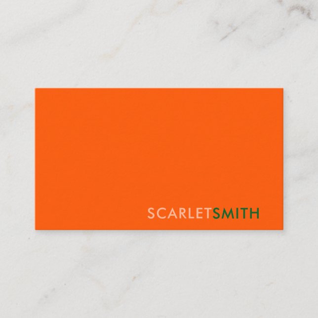 Moderne, einfache, minimalistische Visitenkarte (Vorderseite)