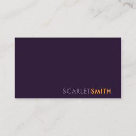 Moderne, einfache, minimalistische Visitenkarte