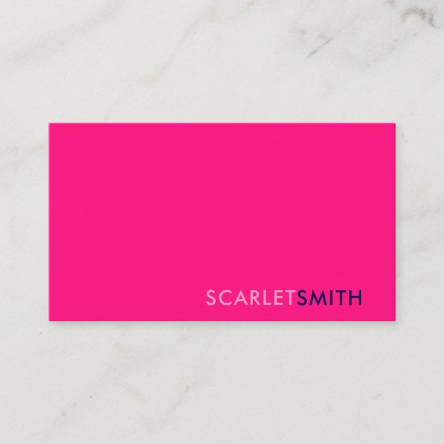 Moderne, einfache, minimalistische Visitenkarte (Vorderseite)