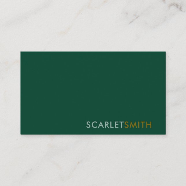 Moderne, einfache, minimalistische Visitenkarte (Vorderseite)