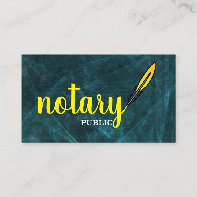 Moderne, einfache mobile Notare - Elegante Schrift Visitenkarte (Vorderseite)