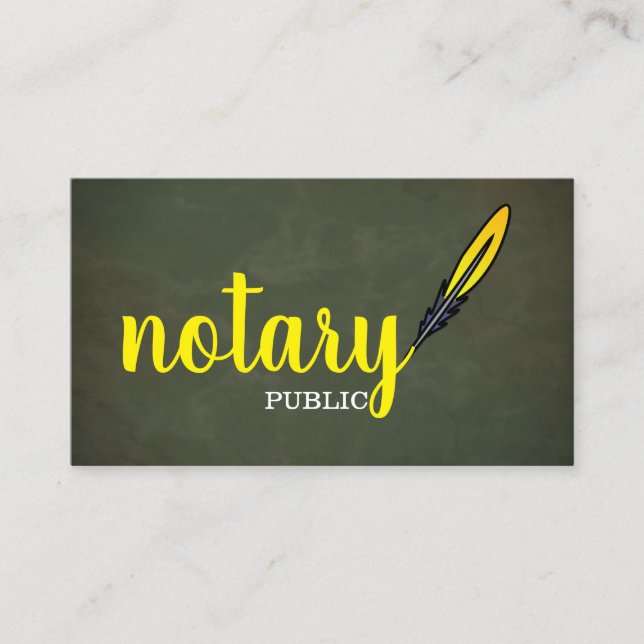 Moderne, einfache mobile Notare - Elegante Schrift Visitenkarte (Vorderseite)