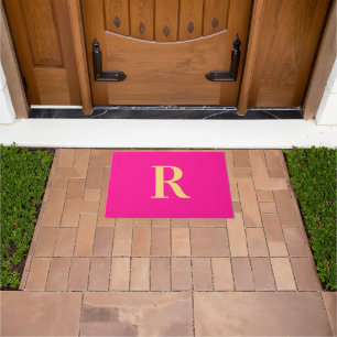 Moderne einfache Monogramm Fußmatte