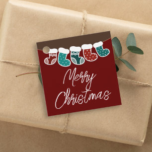 Moderne, einfache Niedliche Weihnachtsfeiertage St Geschenkanhänger