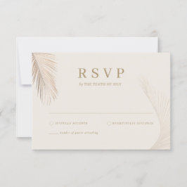 Moderne einfache Palm-Blätter RSVP-Karte RSVP Karte