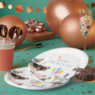 Moderne, einfache Party-Farm Pappteller