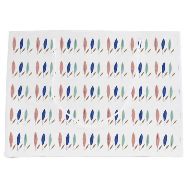 Moderne, einfache pastellfarbene minimalistische B Große Geschenktüte (Vorderseite)