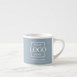 Moderne einfache personalisierte Firmenmarkenlogo Espressotasse