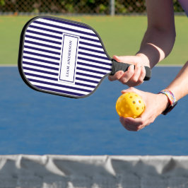 Moderne, einfache Personalisierte Marine mit verti Pickleball Schläger