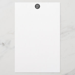 Moderne einfache professionelle Anfangsbuchstaben  Briefpapier