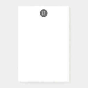 Moderne einfache professionelle Anfangsbuchstaben Post-it Klebezettel