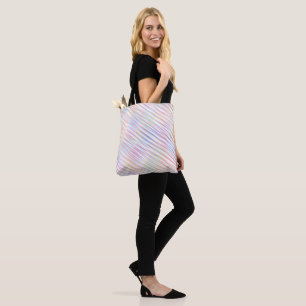 Moderne einfache Regenbogenstreifen Muster Tasche